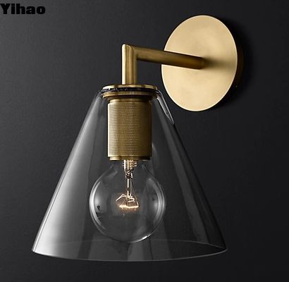 satın al Laklı Brushed Brass Finish Sconce Duvar Işıkları İçeride Modern Vuruş çevrimiçi üretim