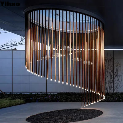 satın al LED ampul büyük yüksek tavanlı otel lobisi şamdanı 110V 240V çevrimiçi üretim