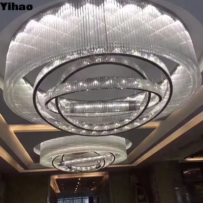 satın al E14 / E12 Otel Lobisi Çandelier Düğün Odası Kristal Lamba Kollu Çandelier çevrimiçi üretim