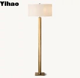satın al French Drum Linen Shade Modern Contemporary Floor Lamps For Living Room (Fransız Davul Linen Gölgesi Modern Çağdaş Yer Lambaları) çevrimiçi üretim