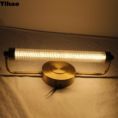 satın al Modern Brass LED Wall Lamp with Crystal Shade for Living Room çevrimiçi üretim