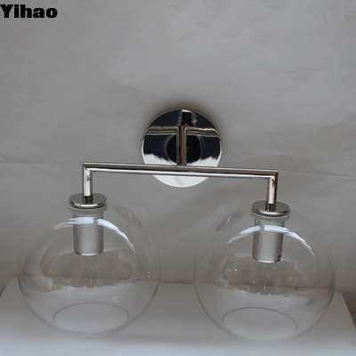 satın al Modern Brass LED Wall Lamp with Glass Shade Warm White çevrimiçi üretim