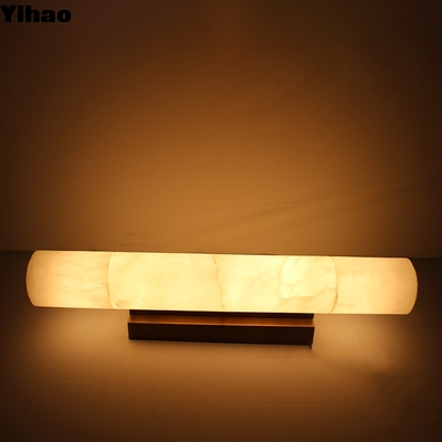 satın al Modern LED Wall Lamp Alabaster White Round Design for Living Room çevrimiçi üretim