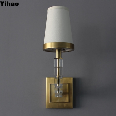 satın al Modern Brass LED Wall Sconce with Dimmer for Living Room çevrimiçi üretim
