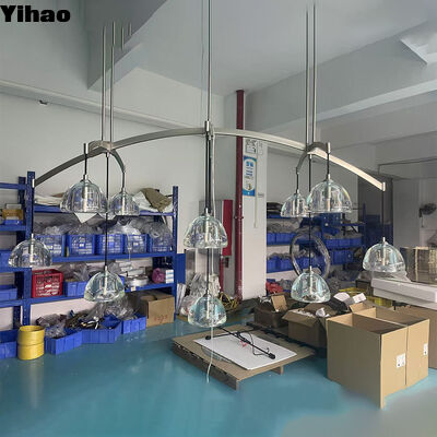 satın al Yihao Fabrika Doğrudan Bakır Beden 3500K sıcak beyaz LED ile kristal gölge şamdan lüks otel ve ev aydınlatması için çevrimiçi üretim