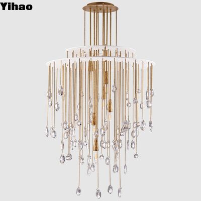 satın al Lüks asılı aydınlatma için 50000 saatlik ömür süresi ile özelleştirilebilir K9 Kristal Lustre Pendant Light çevrimiçi üretim