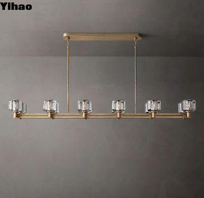Bakır Doğrusal Çerçeve Yemek Odası Modern LED Foyer Işıkları 60W