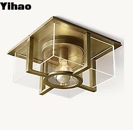 İç silindirli gölge tunç tavan ışığı 40w
