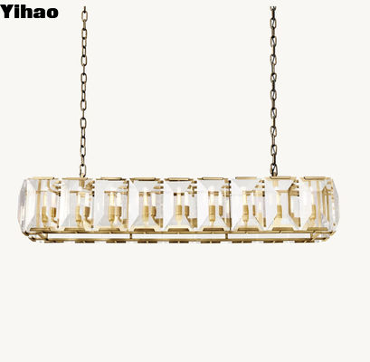 Hardwired Harlow Kristal Dikdörtgen Lustre 62' Custom Made