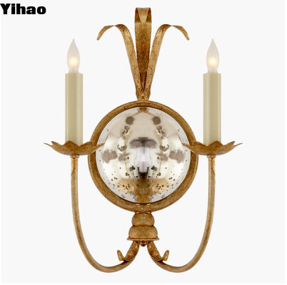 Gramercy Çift Sconce Bakır Duvar Lambaları İç Duvar Lambaları 110-240V Voltaj