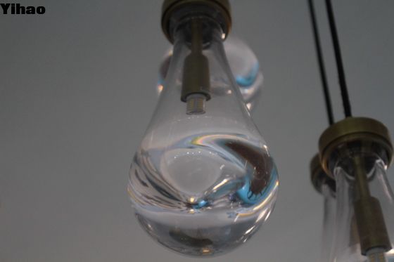 Yedi başlı ve ayarlanabilir boyutlu yağmur yuvarlak kristal şamdan D 46cm