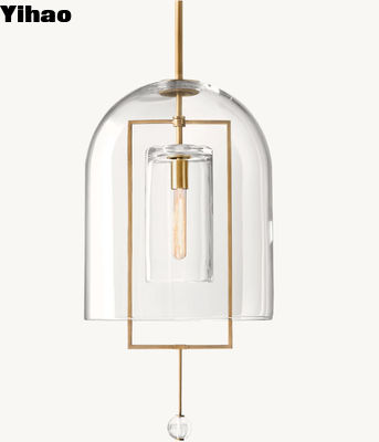 Fulcrum Pendant Bakır Kristal Çandelier 14.5 KG Vintage Brass Finish Özel