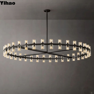 Yemek masası için modern yuvarlak kristal şamdan oturma odası yatak odası aydınlatması