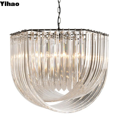 Elegant 140CM Dia Brass Finish Crystal Chandelier Kişiselleştirme Seçenekleri İç mekan için uygun renk
