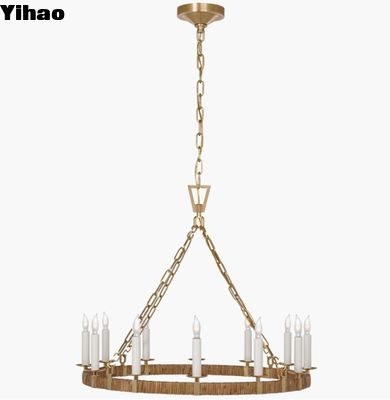 CHC 5872 Visual Comfort Darlana tarafından orta kaliteli sarılmış halka şamdanı
