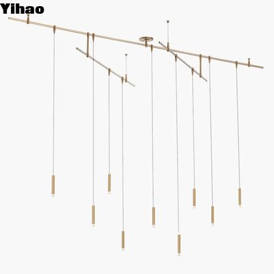 700MXY9R Yaşlanmış Bakır Moxy Çandelier 9 Işık Dimmable ELV Dimmers ile uyumlu
