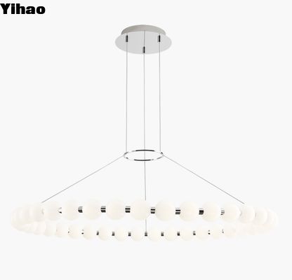 700OBT Orbet 42 Landelier Dimmable 50 Watt 90 CRI 2700K Bakır ve Kristal Landelier