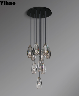 Pirinç Modern Dairesel Avize 60W Oteller için Minimalist Tasarım