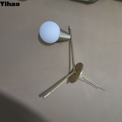 Modern oturma odaları için 2700K sıcak beyaz ışık ile Endüstriyel Stil Bakır Duvar Lambaları