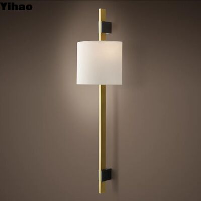 Yihao Modern Bakır Duvar Lambası 2700K Sıcak Beyaz Işıklı Oturma Odası Dekoratif Duvar Sconce