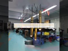 Pirinç Çerçeveli Endüstriyel Kristal Abajurlu Sarkıt Lamba E12 Taban